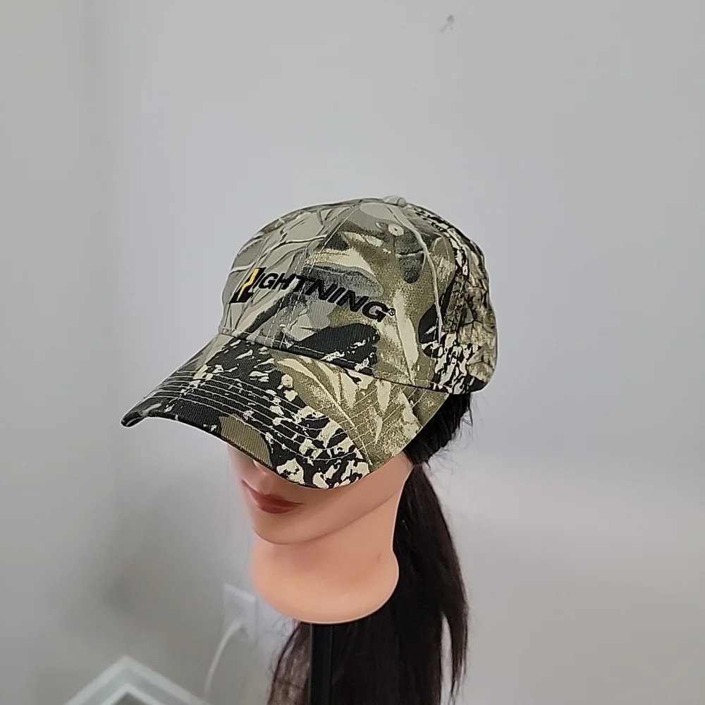 Camo Hunter Cap With Logo Lightning Cotton